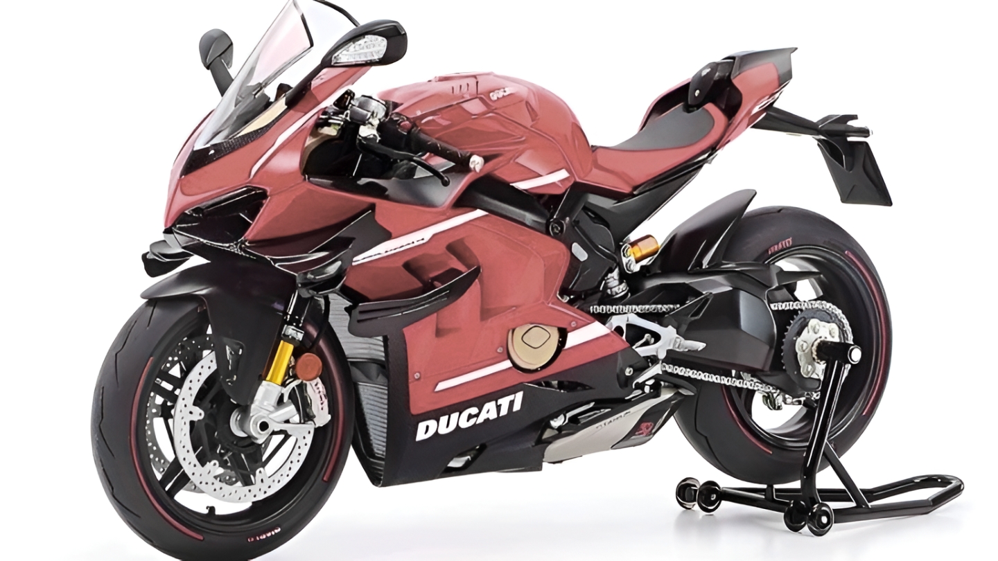 Tamiya 1/12 Ducati Superleggera V4: Kit de Modelo Plástico Detallado para Fans