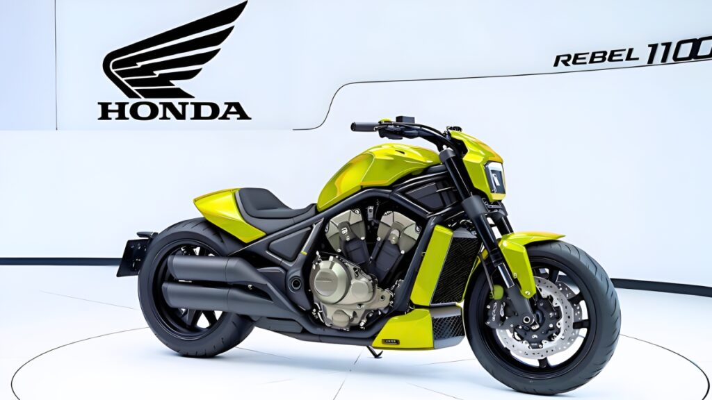 Honda Rebel 1100: Moto Cruiser en Color Verde Lima