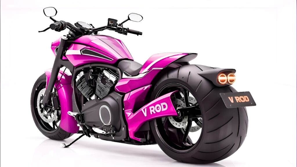 Harley-Davidson V-Rod Rosa Personalizada: Cruiser Potente con Diseño Único, Motor de Alto Rendimiento y Estilo Custom que Destaca en Carretera