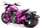 Harley-Davidson V-Rod Rosa Personalizada: Cruiser Potente con Diseño Único, Motor de Alto Rendimiento y Estilo Custom que Destaca en Carretera