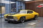 1970 Chevrolet Chevelle SS Custom Amarillo – Muscle Car Clásico Potenciado y Restaurado